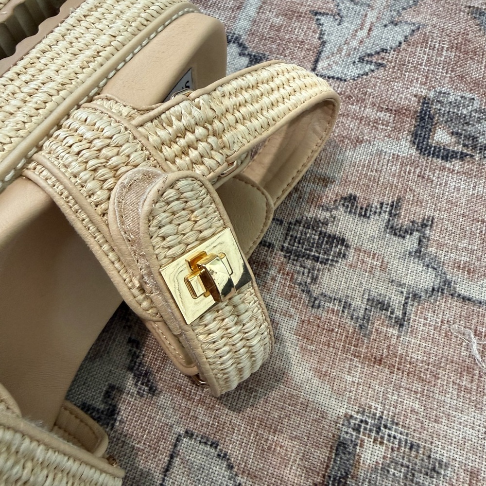 Steve Madden Bigmona Raffia Platform Sandal - Picture 8 of 12